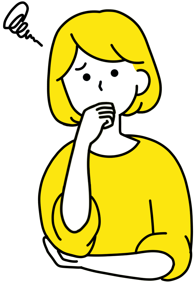お悩みのイラスト
